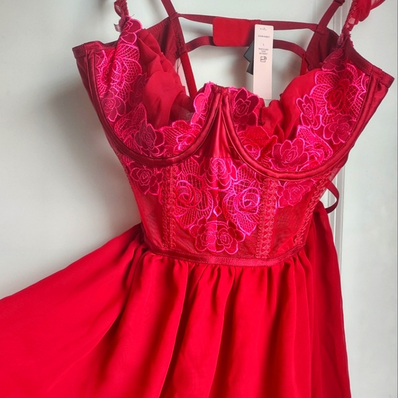 $180 For Love & Lemons Clara Mini Slip Corset Dress - Picture 6 of 7